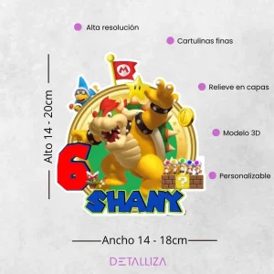 Topper de Bowser personalizado