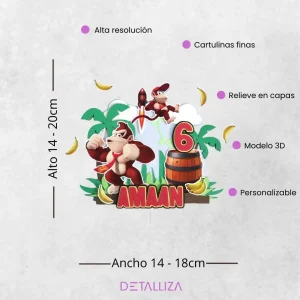 Topper de Donkey Kong Personalizado