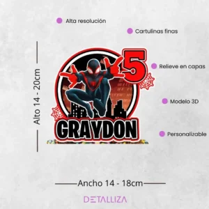 Topper de Miles Morales Hombre araña