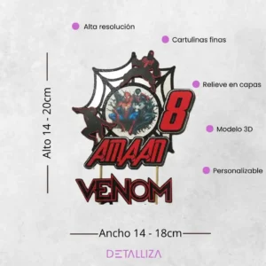 Topper de Venom Personalizado