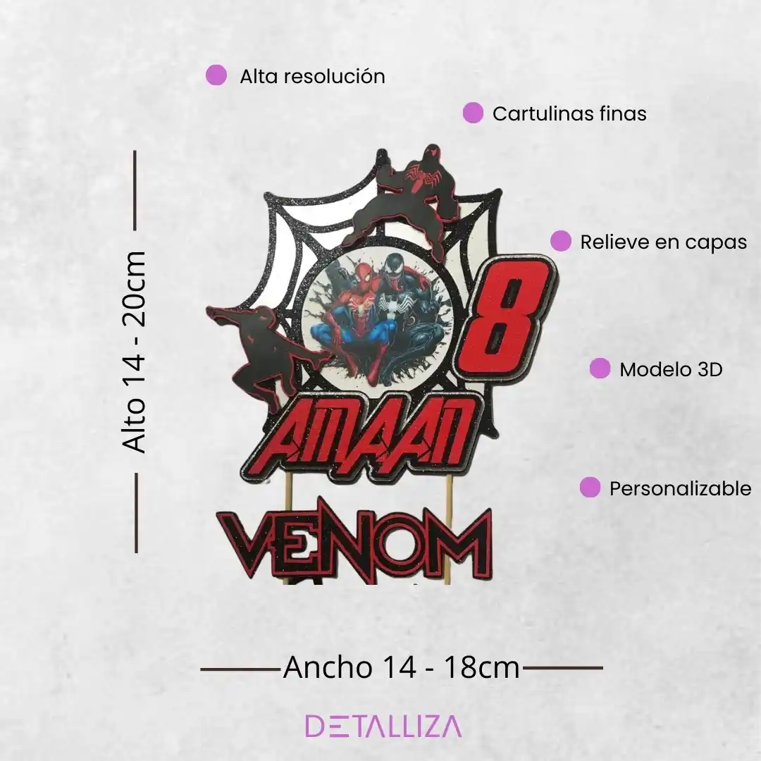 Topper de Venom Personalizado